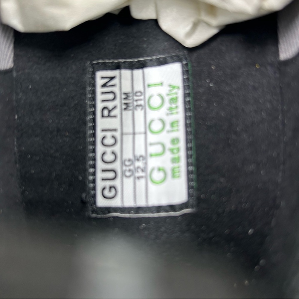 Men’s Gucci inner locking Jaron sneakers size 12.5 made in Italy - Picture 7 of 9